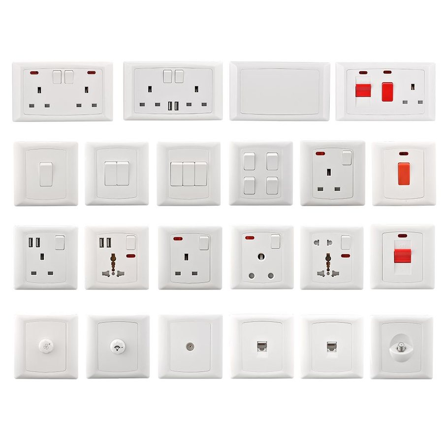 Wall switch and socket set