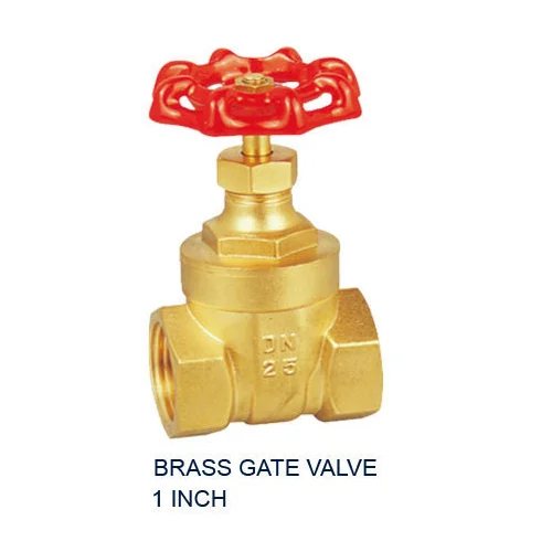 Gate valve brass 1 inch